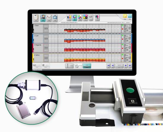 Techkon USA’s PressLink is a fully-automated closed loop color control system for offset presses